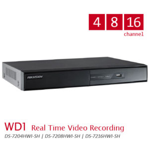 WD1 Real Time Video Recording DS-7200HWI-SH-Series
